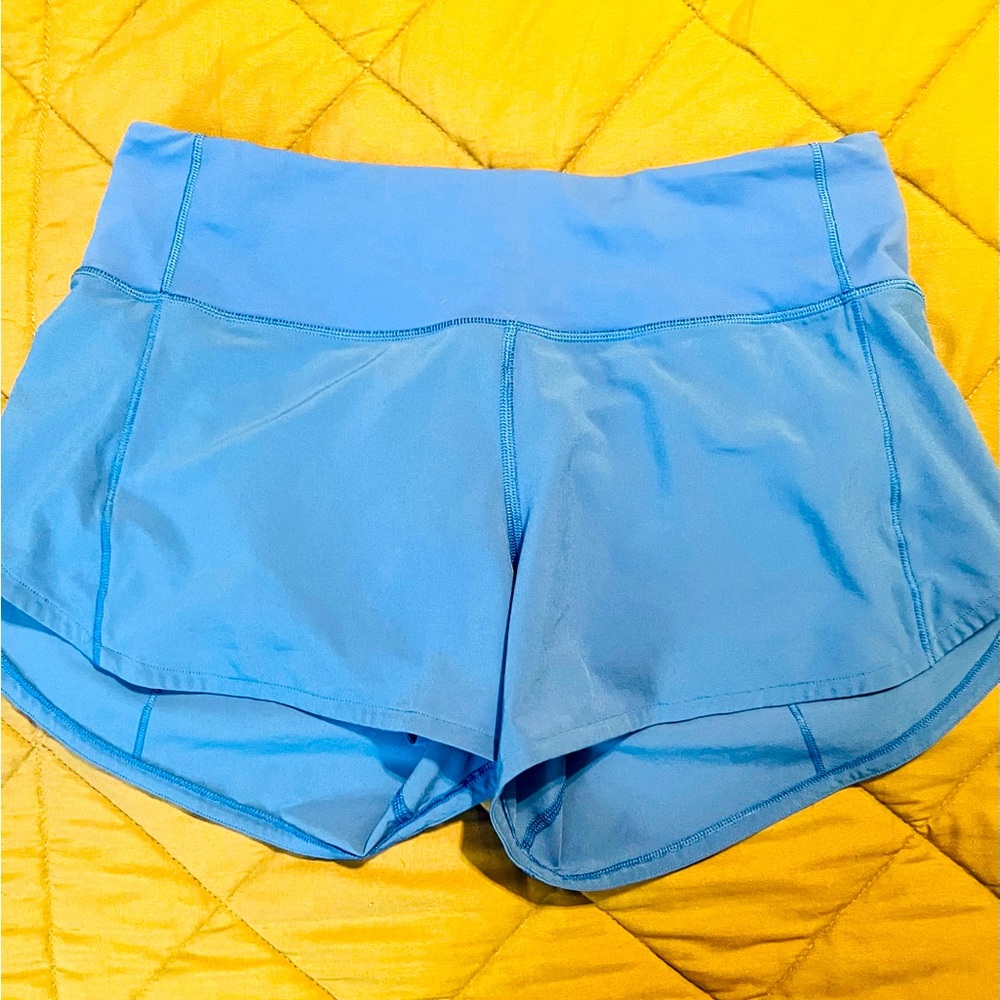 Lululemon Speed Up shorts size 6 Tall blue